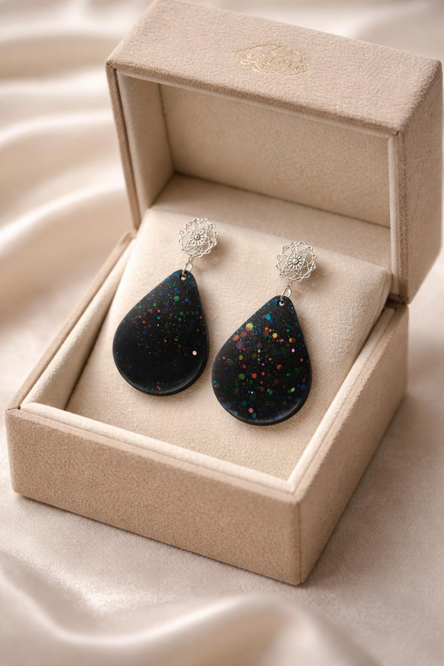 Boucles Gouttes -Collection Dark blue