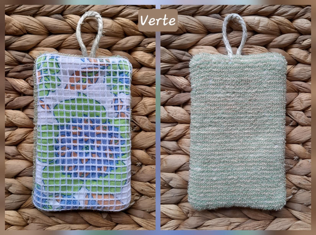 Éponge lavable grattante