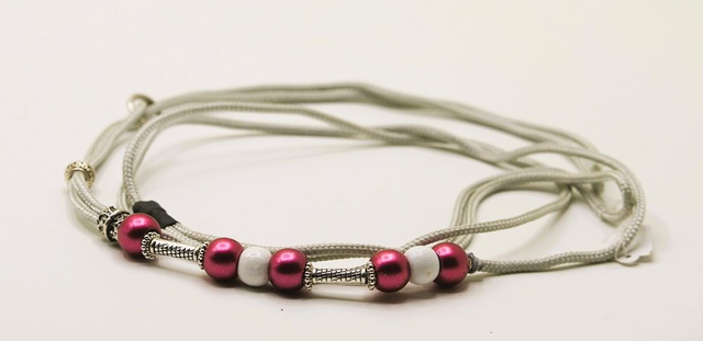 Laisse présentation 3 mm gris argent