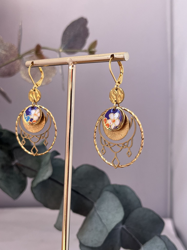 Boucles d’oreilles Lune