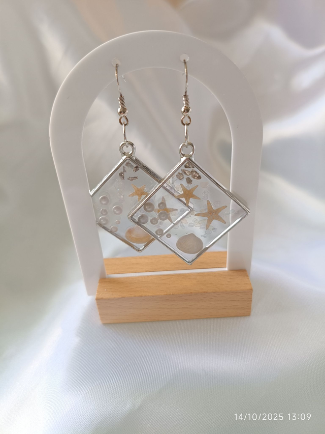 Boucle d'oreille Reflet Aquatique