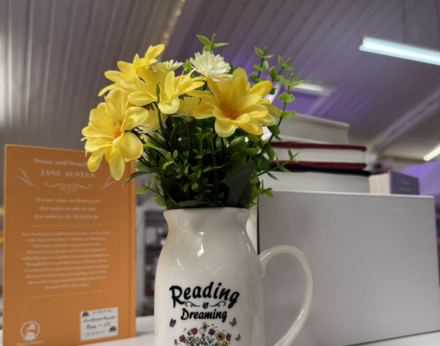 Reading is dreaming milk jug flower pot 