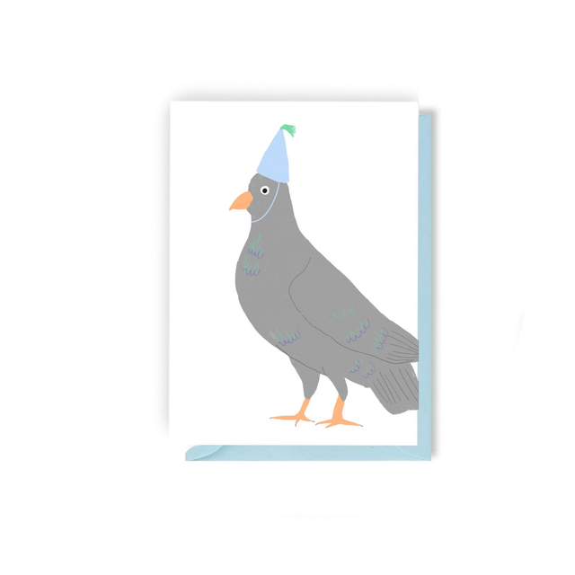 Party Pigeon - A6 Birthday Card  