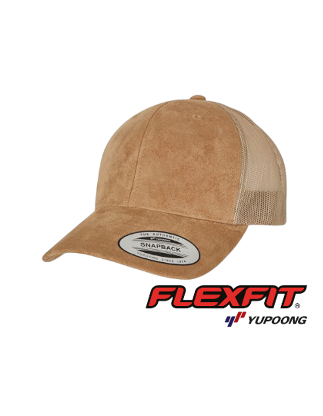 🧢 CASQUETTE FLEXFIT TRUCKER SUEDE LEATHER CUSTOM 3D COMPRIS *