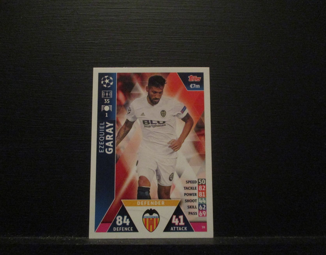 Ezequiel Garay - UEFA Champions League Match Attax 2018/19 Original Trading Card #59