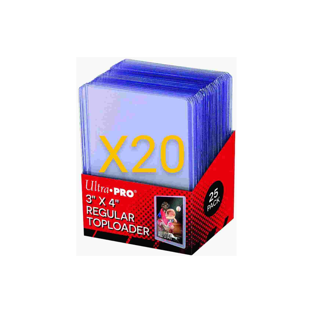 E) Ultra Pro 20x25 Toploader Regular Standard  - Clear 