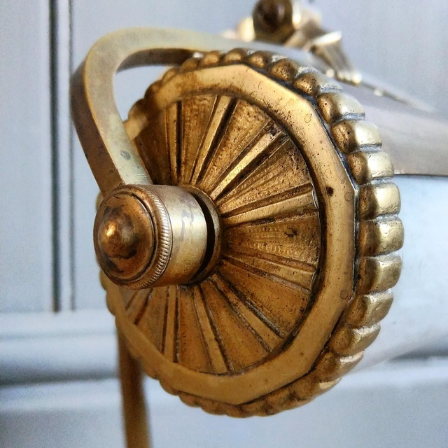 Brass Art Nouveau Lamp