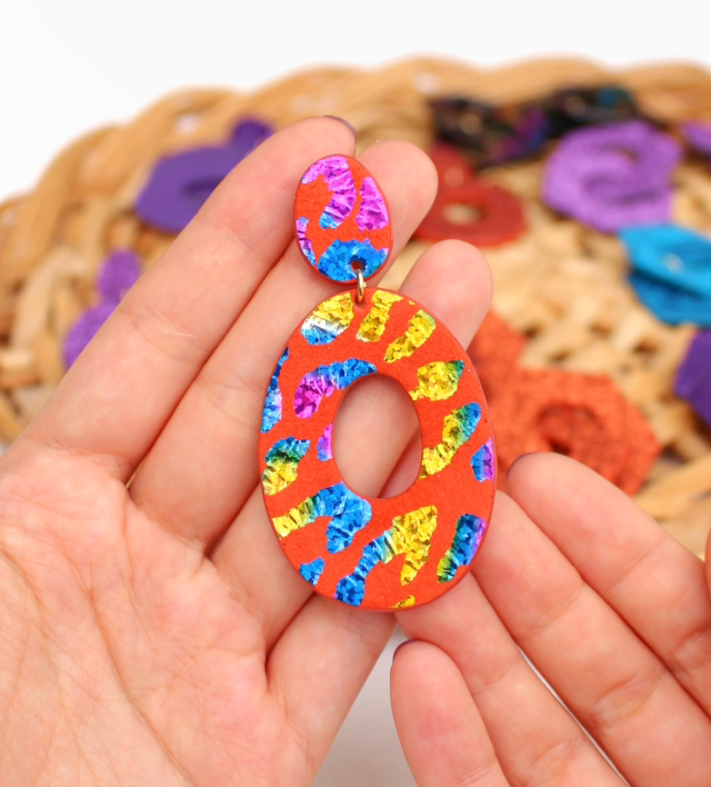 Iris • léopard multicolore brillant