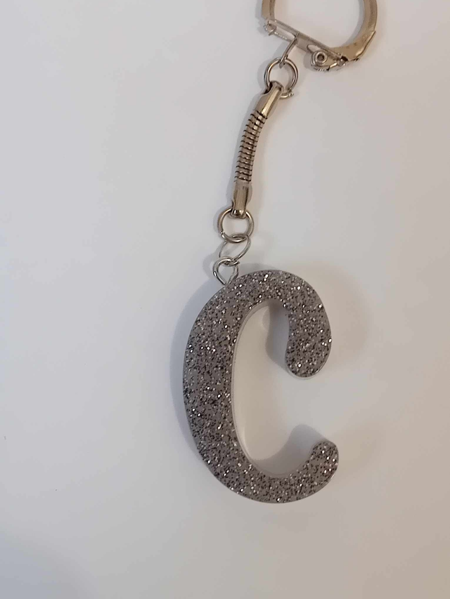 Porte clef lettre C 