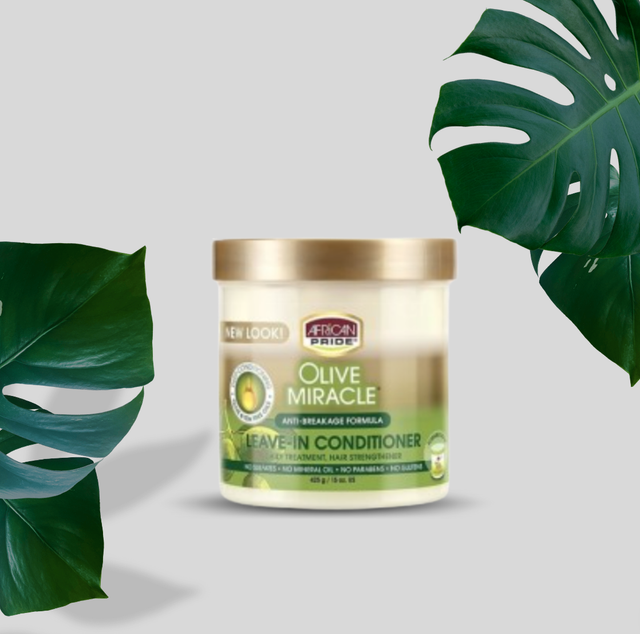 AFRICAN PRIDE OLIVE LEAVE – IN CONDITIONER CREAM 15 OZ JAR