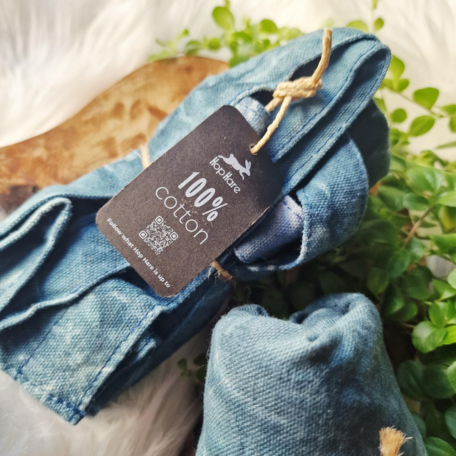 HopHare 100% Tote Bag Blue 