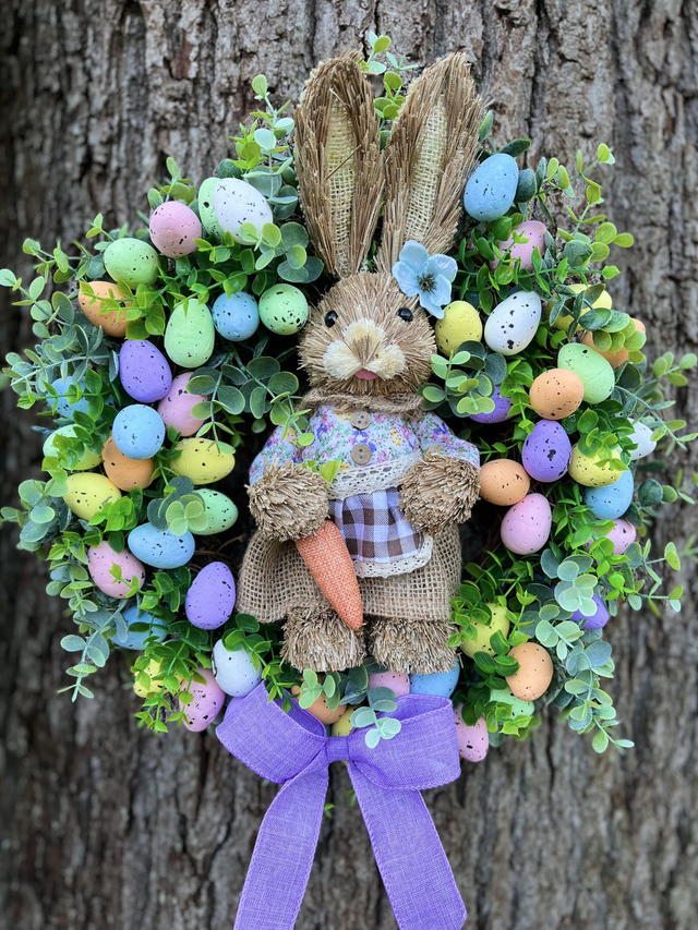 Bunny/ egg wreath 