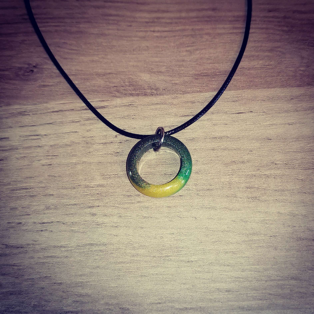 Anneau tricolore vert 