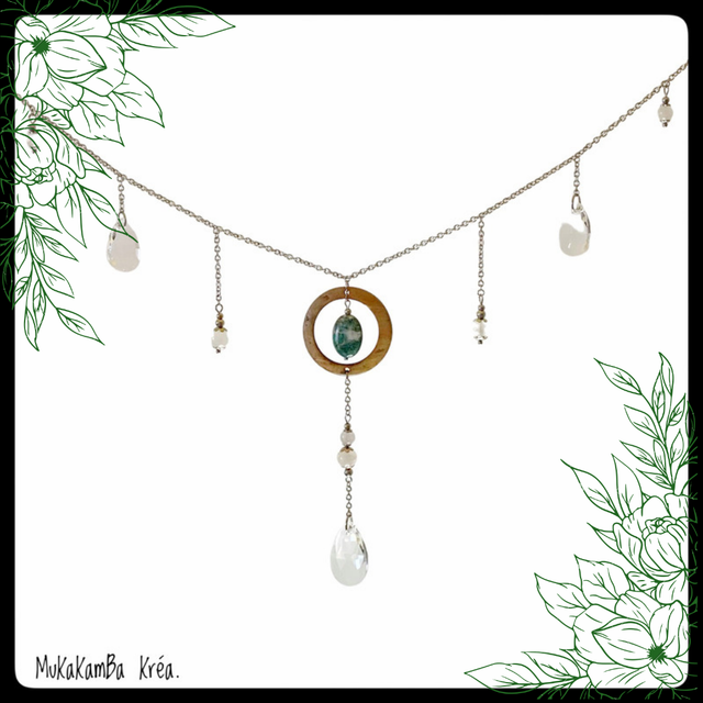 Attrape-soleil horizontale, agate mousse