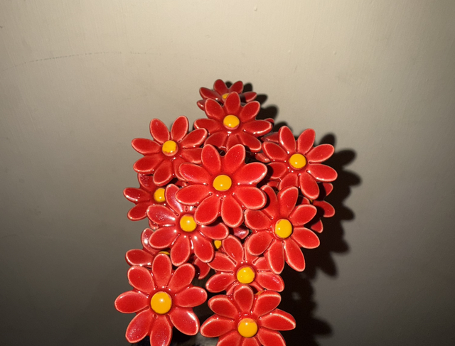 Ceramic Little Daisy - Red