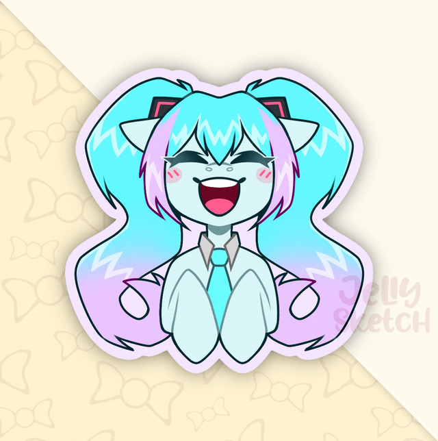 Hatsune Poniku Miku Pony | Voca x MLP Sticker 