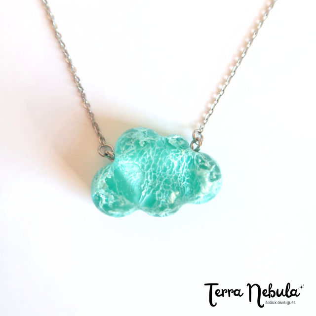 Collier Nuage bleu-glacier | CO280 | Pétri