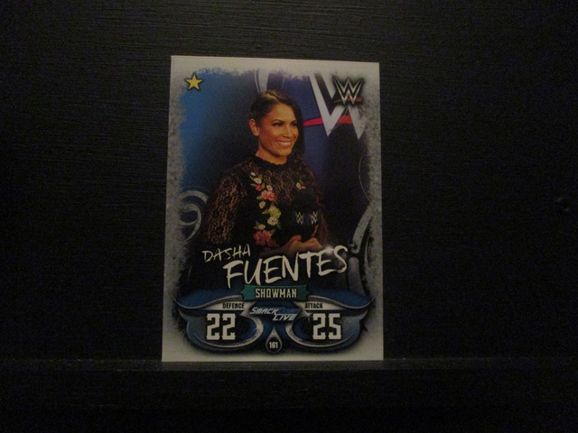 Dasha Fuentes - Smackdown Live Slam Attax Live Original Trading Card #161