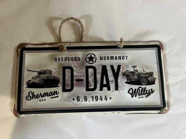 Plaque rect Sherman et willys