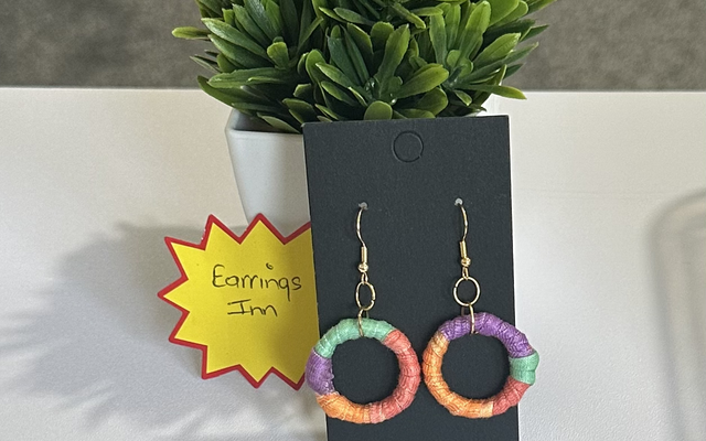 Mixed Dangling Fabric Earrings-MFE40