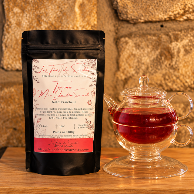 Tisane mon Jardin Secret - Moringa, eucalyptus, rose