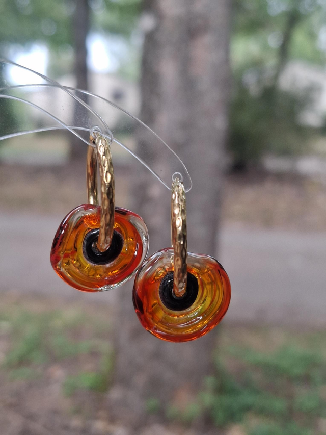 Boucles d'oreilles Coquelicots