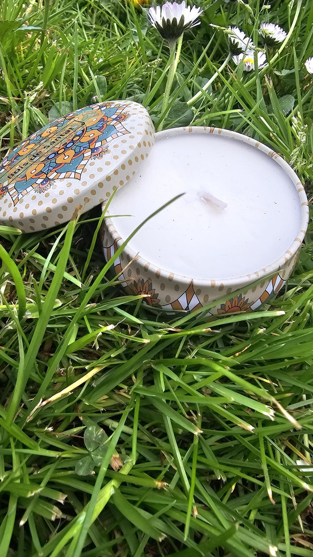 Boite bohème  ( modèle  70g) senteur  bois de santal 