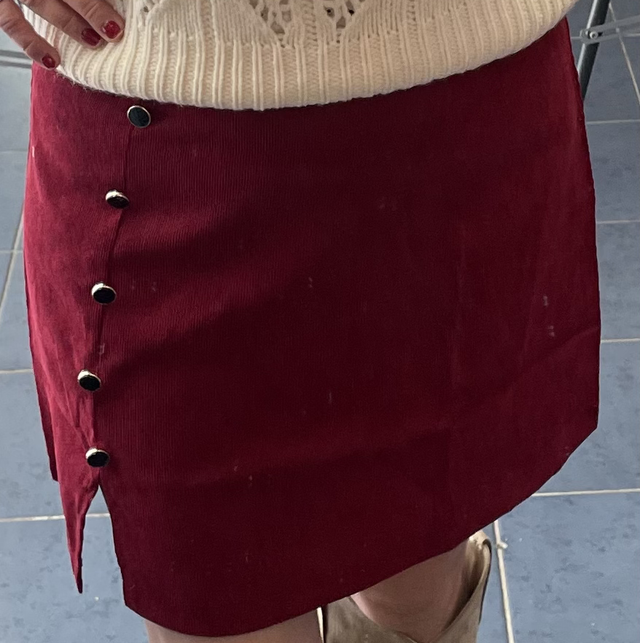Jupe bordeaux 
