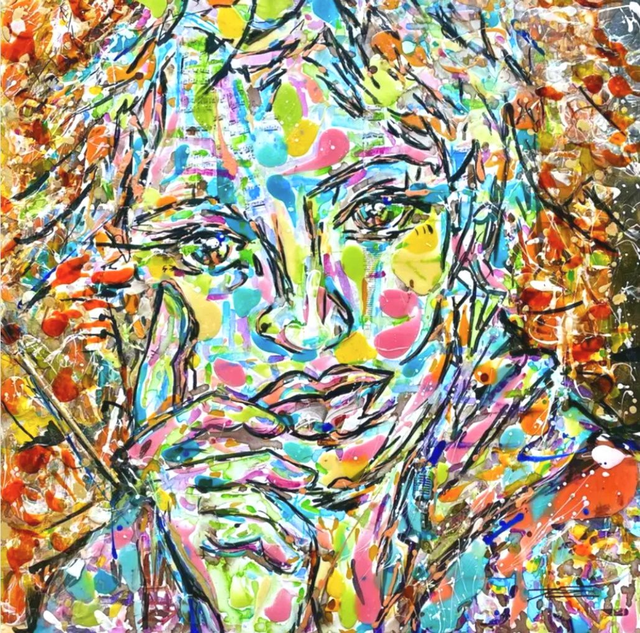 Réflexion sur l'Art - 120x120cm - 2022