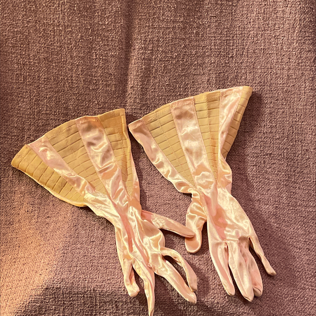 Satin Handschuhe Couture