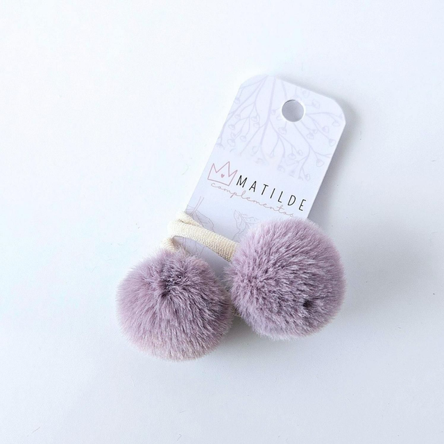 MInicolet Par Morado Pompón