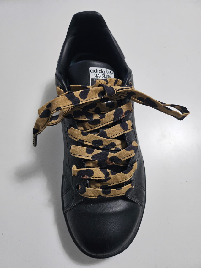 Lacets en tissu fait main - leopard