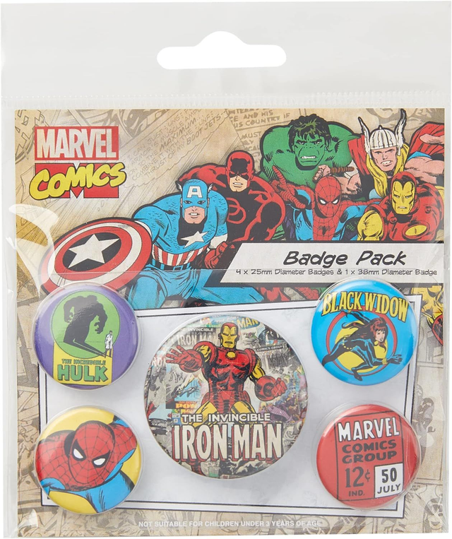 Marvel: 5 Badge Pack