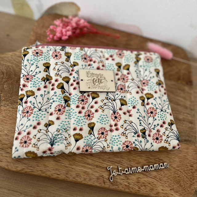 Trousse simple florale 