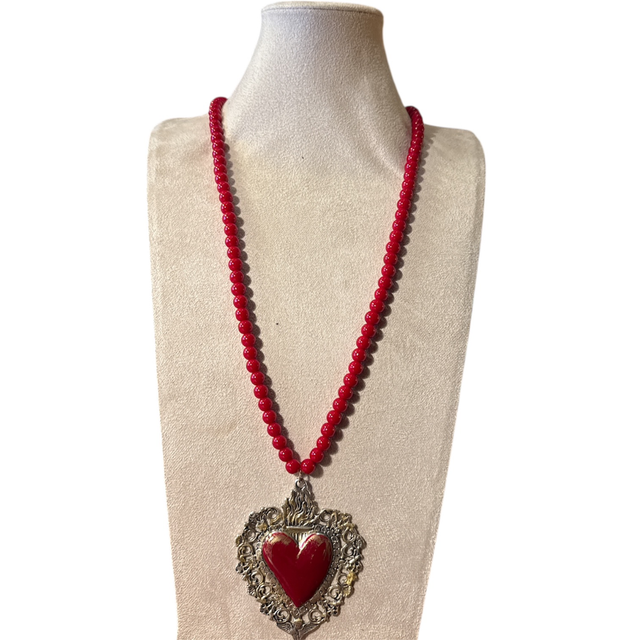 Mala cuore sacro rosso 26NG-26