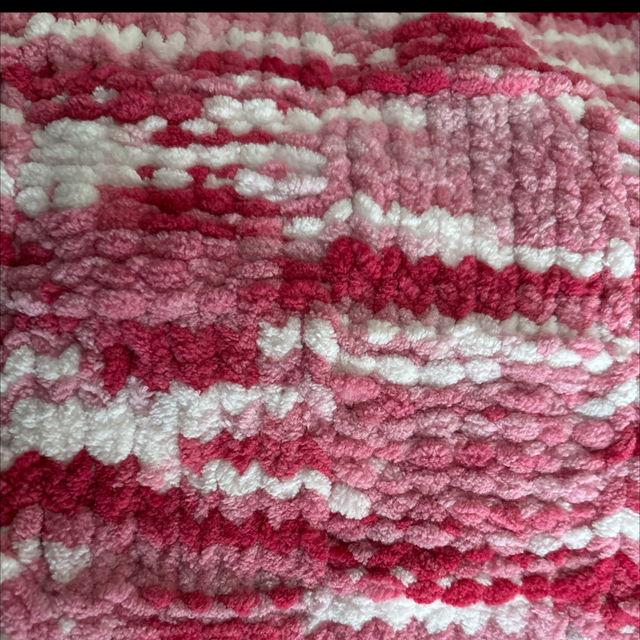 Ombré pink soft touch blanket 