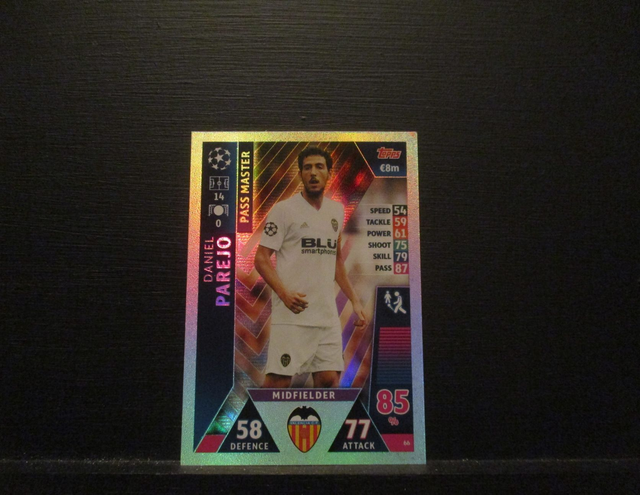 Daniel Parejo - UEFA Champions League Match Attax 2018/19 Original Trading Card #66