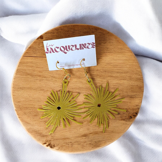 Boucles d’oreilles &quot;Rayon d’Or&quot;