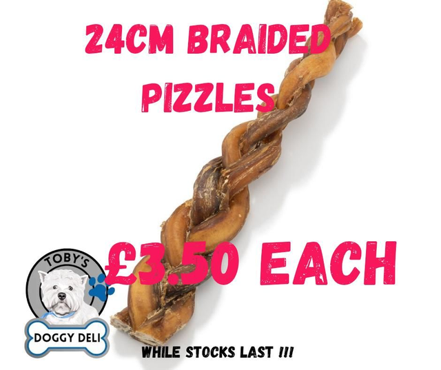 24cm BRAIDED BULLS PIZZLE