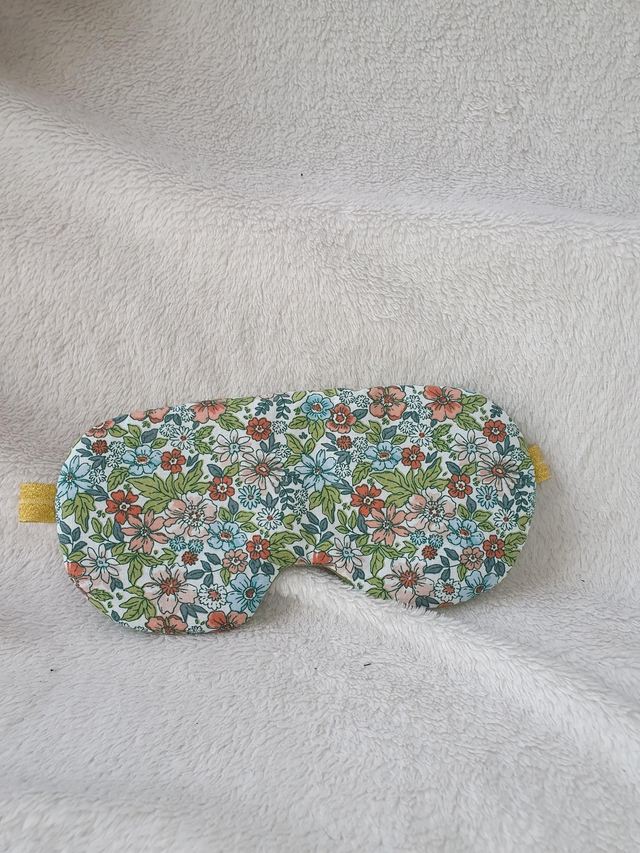 Masque de nuit ''Pensées vert''