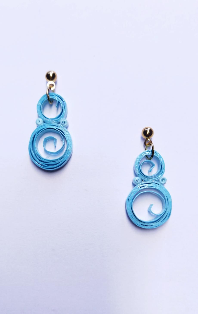 Mini volute bleu azure