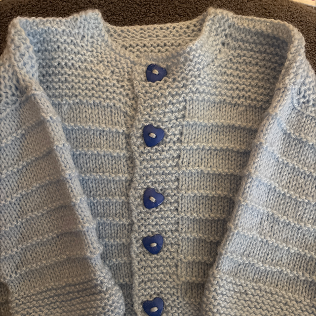 Blue cardigan 6+ months 