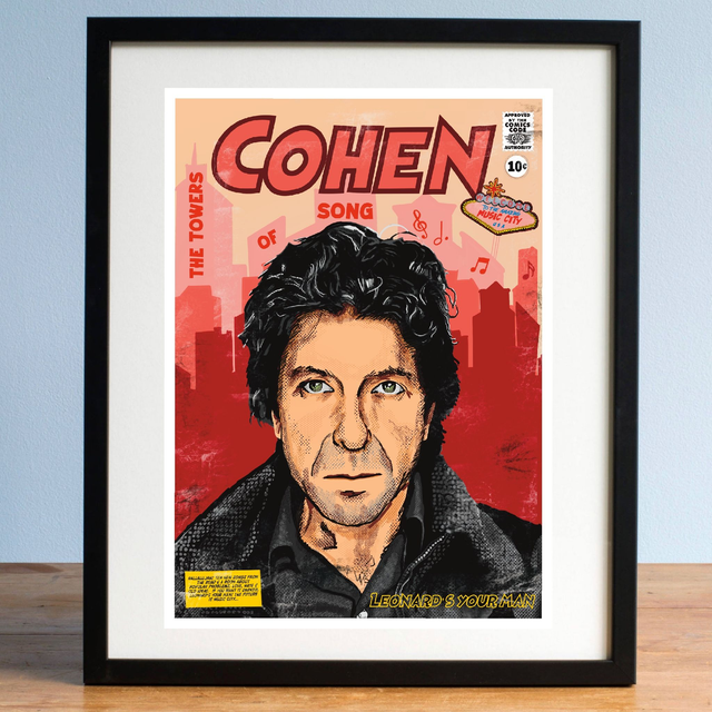 Leonard Cohen, Tower of Song Comic book style