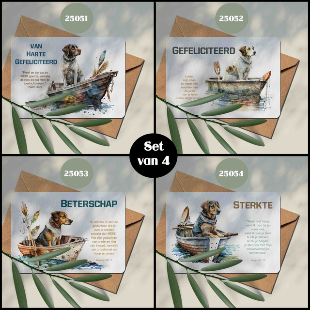 Boothond met Bijbeltekst