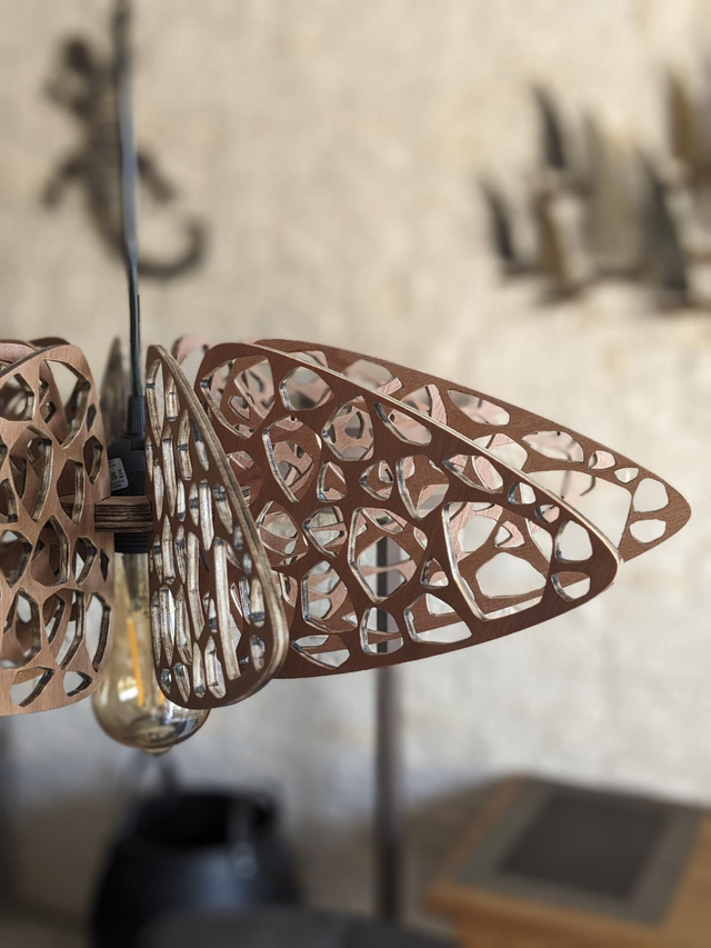 Lampe suspension Lépidop Nature