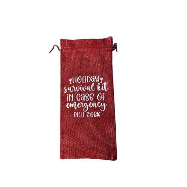 Eco-Friendly Jute Wine Gift Bag – Burlap Bottle Carrier