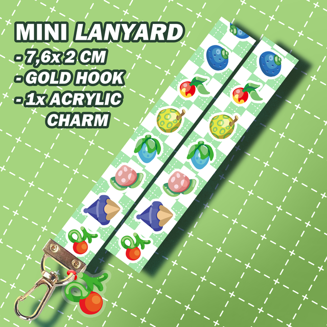 PKM berries mini lanyard