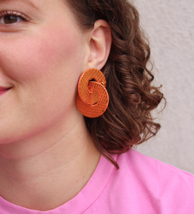 Billy • orange métallisé serpent