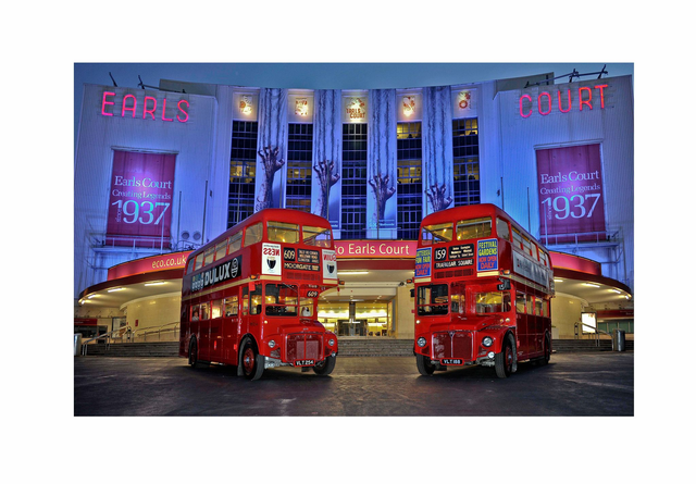  Folded card :  Earls Court 