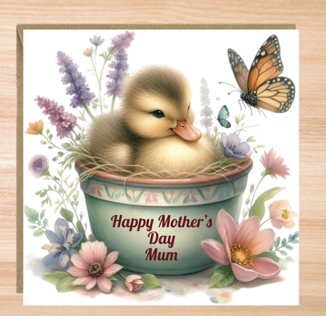 Personalised Duck Mother’s Day Card